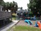 Front left edge to back of play house 1